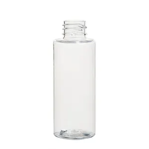 Flat Shoulder Recycle Water Wholesale Cylindrical 60ml Cosmetic Toner Lotion Pet Plastic Bottle