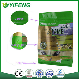 Bonne qualité fond plat Pet sac <span class=keywords><strong>de</strong></span> Nourriture avec fermeture éclair excellente Stand Up Pochette D'aliments Pour Animaux - Product Image 4