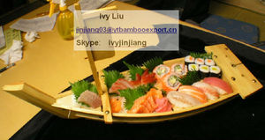 Bateau à <span class=keywords><strong>sushi</strong></span> en bois japonais, pour <span class=keywords><strong>sushi</strong></span> et homard, style japonais de qualité supérieure - Product Image 3