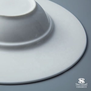Vente chaude Hôtel Porcelaine Volant Soucer <span class=keywords><strong>Assiette</strong></span> Creuse - Product Image 4