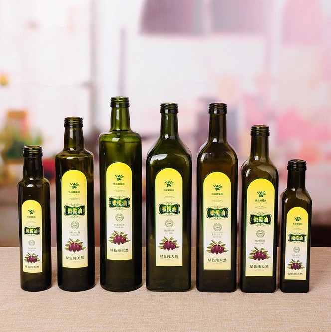 250 ml 500 ml 750 ml 1000 ml Olive oil glass bottle