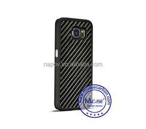 Accesorios de Fibra de Carbono del teléfono Caja de la PC de Goma Para <span class=keywords><strong>Samsung</strong></span> Galaxy S6 Borde Teléfono Móvil - Product Image 1