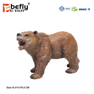 Modello educativo di plastica dell'orso della foresta della giungla del giocattolo del regalo delle figurine animali in miniatura realistiche - Product Image 3