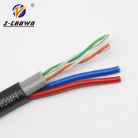 250Mhz torsadé Cat5e Cat6 câble intérieur et extérieur, alimentation d'usine OEM/ODM pour RJ45 Cat5e Cat6 Cat6A Cat7 câble