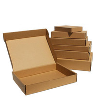 Caja de papel corrugado para comida pizza rápida para llevar, caja de ropa de envío personalizado, caja de correo de papel cosmético de cartón
