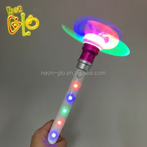 闪动彩虹灯 LED 纤维旋转器 DIY 魔杖