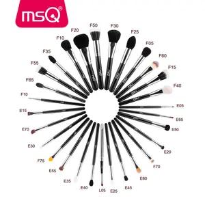 MSQ 29 Pcs high grade Professional Makeup Brushes makeup artist bag natural hair Wholesale Makeup Brush Set