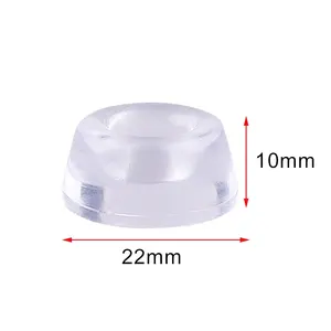 Coussinets pare-chocs en Silicone transparents, 2 pièces, pour la protection des meubles