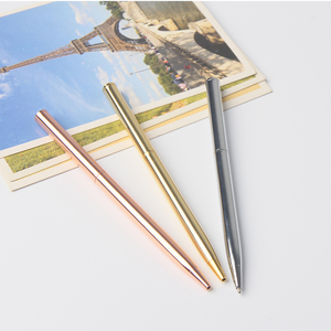 Tùy Chỉnh Khách Sạn Kim Loại Bút Bi Rose Gold/Vàng/Bạc 0.7 Mm Bằng Văn Bản Chiều Rộng Logo In Ấn Khuyến Mại Quà Tặng Làm Bằng Thép - Product Image 2