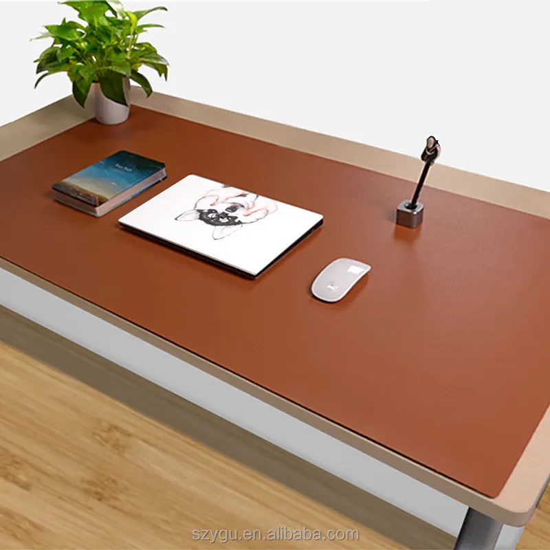 뜨거운 판매자 저렴한 테이블 책상 패드 PVC 가죽 소재 사무실 책상 패드 및 매트 빅 사이즈 60*40cm