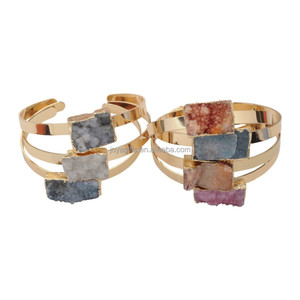 Esterlina encanto natural clear crystal pulsera de moda con el mejor precio al por mayor - Product Image 1