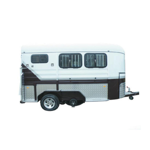 Remolque de carga en ángulo de 3 <span class=keywords><strong>caballos</strong></span> 2025 <span class=keywords><strong>con</strong></span> área de estar, flotador estándar australiano de caballo, soporte para coche, personalización - Product Image 1