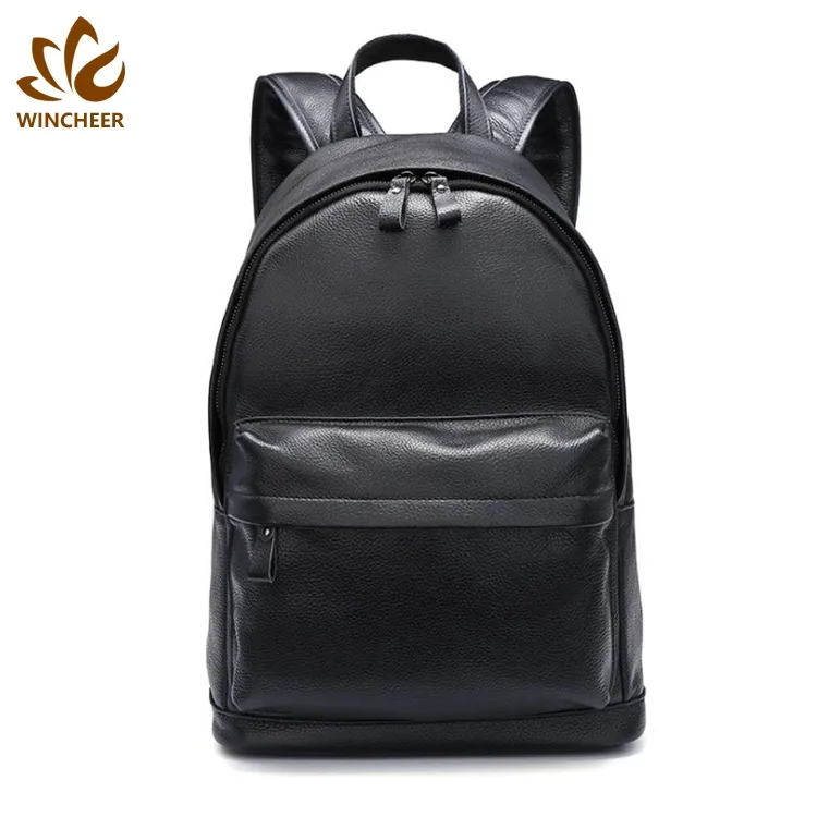 Hot Selling Wholesale Waterproof Vintage Daypack Bag Logo Custom Men Leather Laptop Backpack