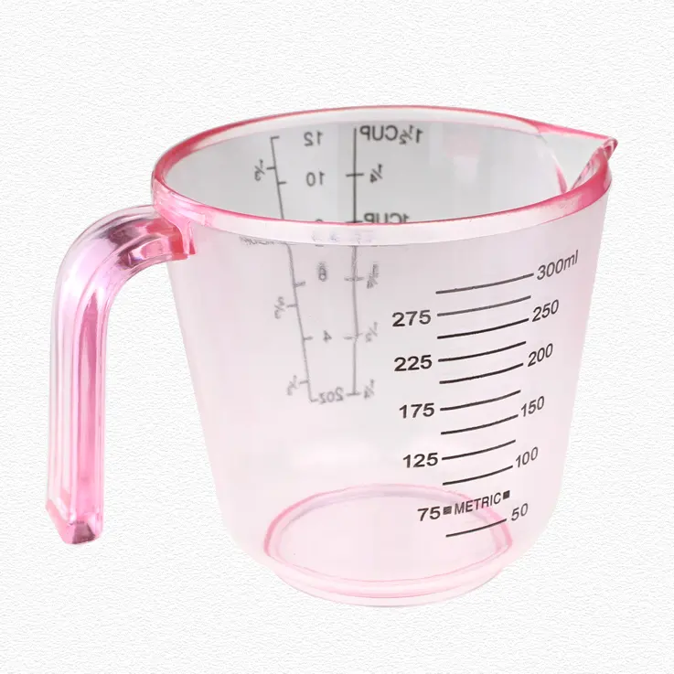 MC080 300ml Measuring Cup Set with Lids For Cups OZ and ML Measuring Jug