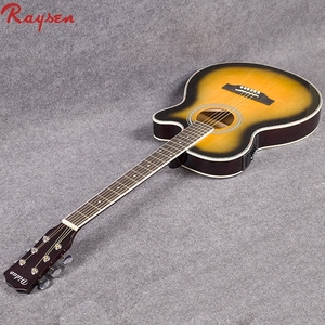 <span class=keywords><strong>Guitare</strong></span> acoustique électrique à 6 cordes Thin Line, <span class=keywords><strong>guitare</strong></span> en bois noir - Product Image 5