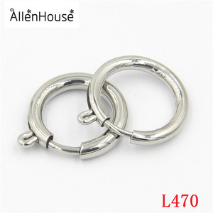 Bán buôn thiết kế khác nhau phát hiện đồ trang sức thép không gỉ mùa xuân <span class=keywords><strong>Clasp</strong></span> Vòng cổ <span class=keywords><strong>Clasp</strong></span> đồ trang sức <span class=keywords><strong>Clasp</strong></span> 5-18mm - Product Image 5