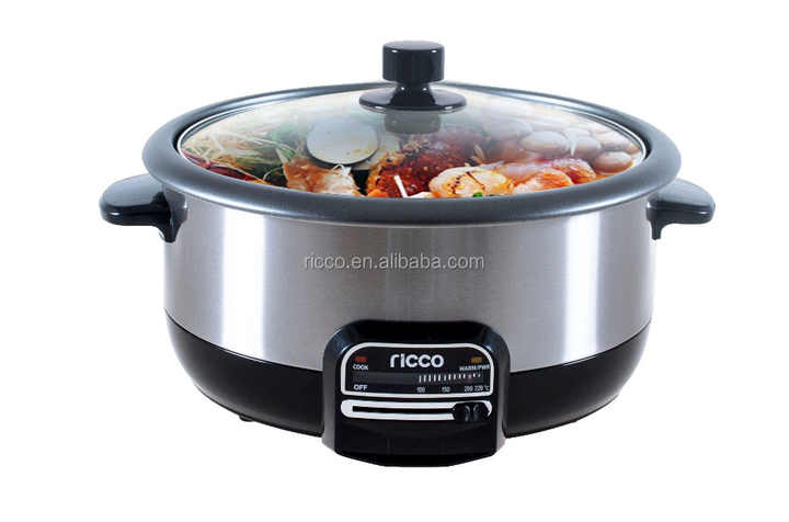 3L Electric stainless steel multi cooker with hot pot function Alibaba