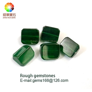 Zhaohua Permata CZ Hijau Yang Sangat Baik <span class=keywords><strong>Emerald</strong></span> Pria dan Wuzhou Sintetis Batu Permata Grosir