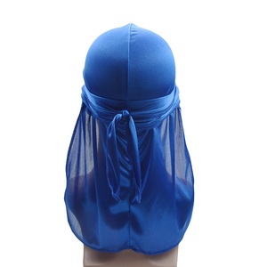 Wave cap sport hip hop tie down tail skull cap hat <strong>white</strong> silky du doo rag <strong>durag</strong> comfortable - Product Image 3