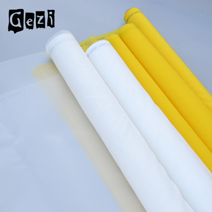 Gezi (offre d'usine) 7 T-165 T 18mesh-420mesh blanc ou jaune d'armure de polyester silcreen maille de tissu d'impression - Product Image 6