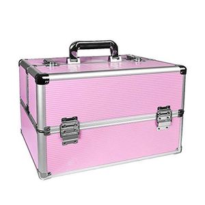 Custom Aluminum Cosmetic <strong>Make</strong> <strong>up</strong> Box Makeup <strong>Trolley</strong> Professional Rolling Train Case with <strong>Wheels</strong> - Product Image 2