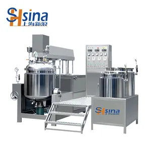 150L Gmp standart vakum emülsifiye homojenleştirici mikser makinesi sıvı gıda karıştırma ekipmanları