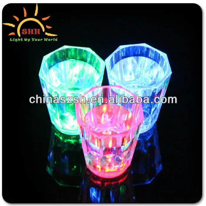 New small size LED flashing light up ice cup with cheap price