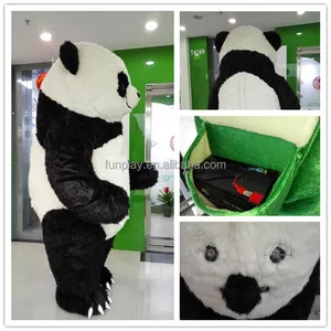 Disfraz inflable HI CE de 3 metros para adultos, disfraz de Mascota de panda