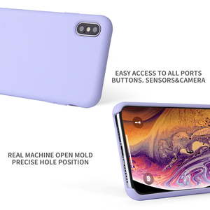 Funda <span class=keywords><strong>de</strong></span> Silicona Líquida Original para XS MAX 11 12 13 14 15 16 17, Antigolpes, Antisuciedad, <span class=keywords><strong>de</strong></span> Buena Calidad - Product Image 3