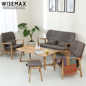 WISEMAX FURNITURE Hot Sale Modern Relax Leisure High Back Lazy <strong>Chair</strong> Accent Wood <strong>Arm</strong> <strong>Single</strong> Lounge <strong>Chair</strong> for Living Room - Product Image 3