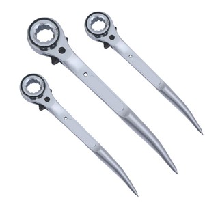 Cờ Lê Hai Bánh Cóc Mạ Crôm, Tay Cầm Podger Ngắn, Cờ Lê Bánh Cóc Giàn Giáo - Product Image 2