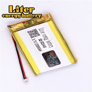 Plug 1.25-2 P 3.7 V 603448 1200 mah lipo battery Rechargeable solar li ion polymer lithium battery with PCM - Product Image 1