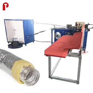 5'' 12'' 24'' Inch Flexible Aluminum Metallize Polyester Foil Pet Film Duct Air Conditioner Insulation Jacket Pipe Machine