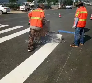 Máquina de marcado de línea de Zebra Crossing, pintura termoplástica a mano