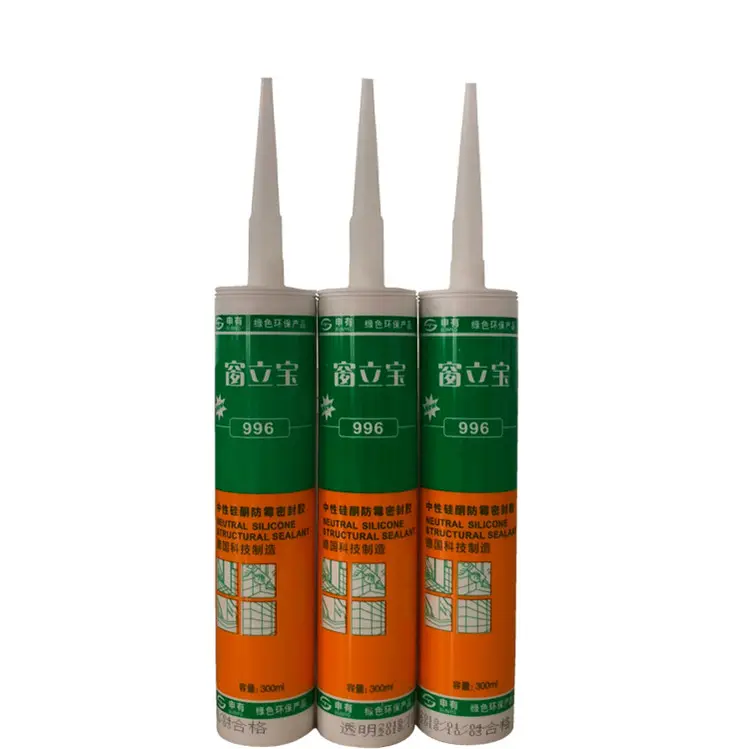 Glass Glue Concrete Crack Filler Neutral Curing Non Acidic Clear Polyurethane High Strength Waterproof Adhesive Silicone Sealant