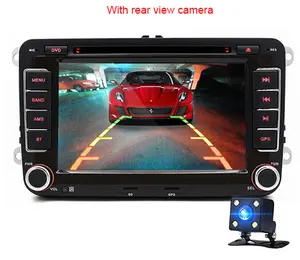 Großhandel 7 "GPS Android Radio Player 2 din Auto DVD Audio Stereo Multimedia für Golf 5 6 1024*600 Touran 2023 Europa GPS MAP