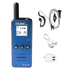 HELIDA T-M2D 2W iki yönlü telsiz PMR UHF 400-520MHz FM Mini cep radyo açık ve kapalı kullanım için - Product Image 3