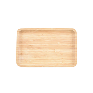 <span class=keywords><strong>Plateau</strong></span> de service roulant en <span class=keywords><strong>bambou</strong></span> en <span class=keywords><strong>bois</strong></span> de hêtre pour restauration rapide simple de couleur naturelle - Product Image 2
