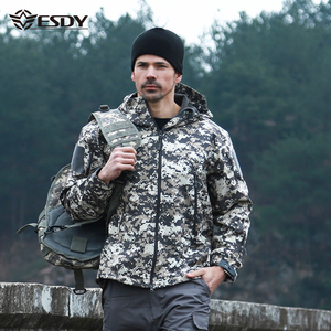 <span class=keywords><strong>Veste</strong></span> de chasse en molleton tactique pour <span class=keywords><strong>homme</strong></span> ESDY, chaude, sportive, softshell, pour l'extérieur - Product Image 6