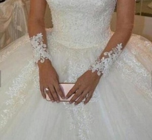 <span class=keywords><strong>Tulle</strong></span> del Treno <span class=keywords><strong>Lungo</strong></span> Puffy Principessa Sfera Abito Da Sposa Abito Da Sposa - Product Image 3