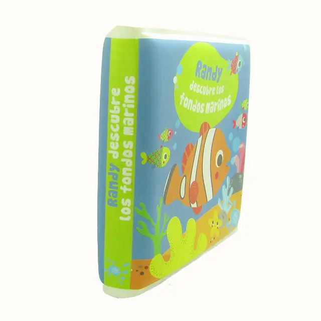 Livros de brinquedo educativo, livros de brinquedo ecológico personalizado impermeável para bebês e crianças