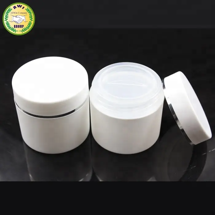 PP frost plastic lip scrub balm cream jar with lid 30g 50g 100g 150g for skin care powder cosmetic body butter container