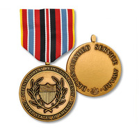 Médaille commémorative en métal personnalisée, couleur bronze antique en cuivre, médaille de récompense, médaille d'honneur