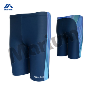 Hot Sale Soft Material Dark Blue Plain Male Shorts Swimwear for Men - Product Image 1