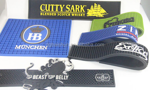 Estera de PVC suave personalizada para Bar, Esteras de goma para beber cerveza, impresión o relieve, esteras de riel con logotipo personalizado - Product Image 3