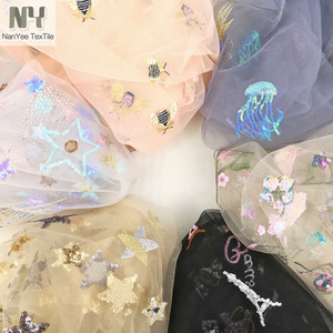 Nanyee dệt bán buôn Cổ Phiếu tất cả các phong cách vải tuyn ren sequin vải bằng bu lông - Product Image 6