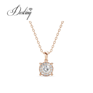 Daisini en argent sterling 925 orné de cristaux <span class=keywords><strong>Swarovski</strong></span> Collier ras du cou avec pendentif piano de luxe pour mariage ou anniversaire - Product Image 5