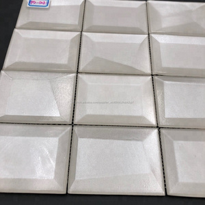 Salle <span class=keywords><strong>de</strong></span> bains <span class=keywords><strong>de</strong></span> luxe cube 3d mosaïque carrelage/<span class=keywords><strong>blanc</strong></span> mosaïque <span class=keywords><strong>de</strong></span> verre - Product Image 2