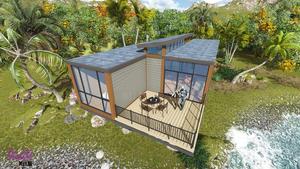 Prefab Nhà Cottage Khu Nghỉ Mát <span class=keywords><strong>Log</strong></span> Cabin Hiện Đại Đúc Sẵn Nhà Đẹp - Product Image 5