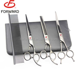 LILYS PET 7 pollici Professionale Viola PET <span class=keywords><strong>DOG</strong></span> Grooming forbici tuta Taglio e Curvo e Diradamento cesoie - Product Image 5
